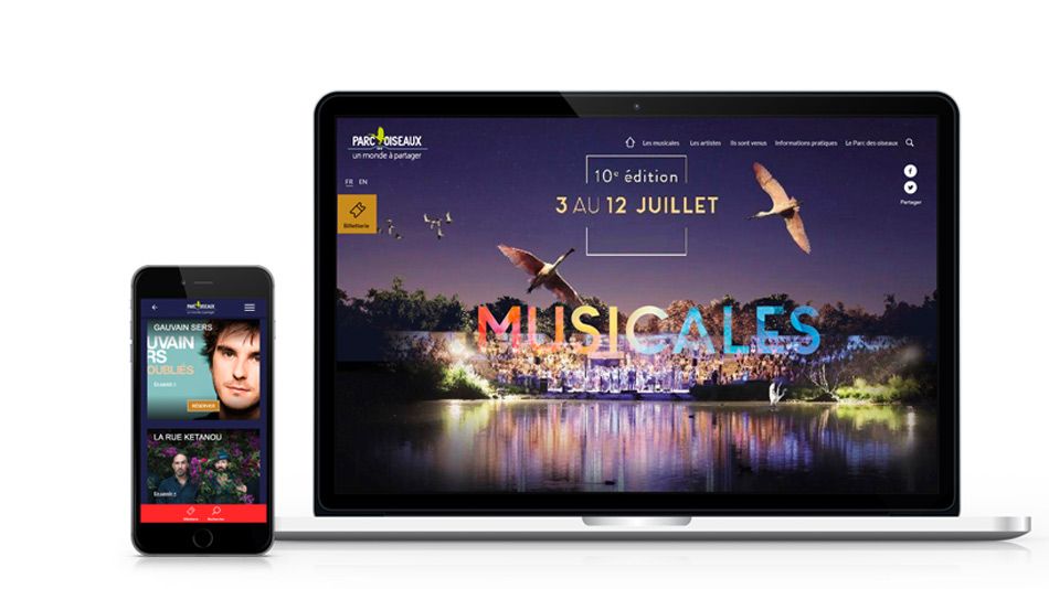 Réalisation ADAKA : Les Musicales du Parc, site événementiel