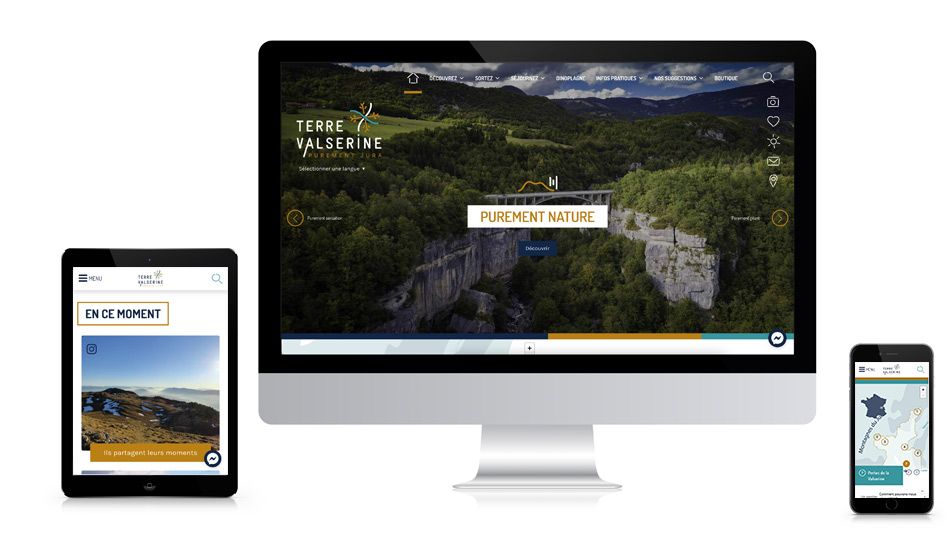 Réalisation ADAKA : Terre Valserine, office de tourisme
