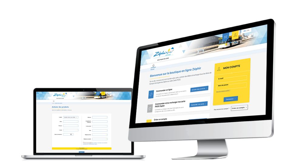 Réalisation ADAKA : Zéphir Bus, boutique en ligne